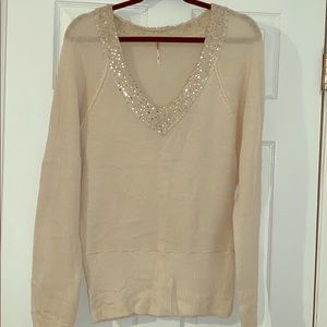 Beautiful Free People V Neck Sweater